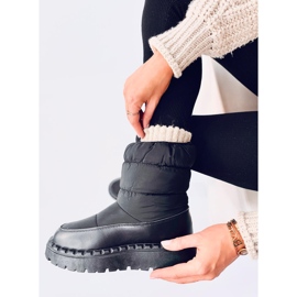 Javier Bottes de neige en nylon noir le noir 5