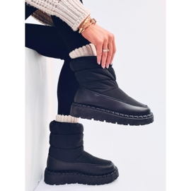 Javier Bottes de neige en nylon noir le noir 4