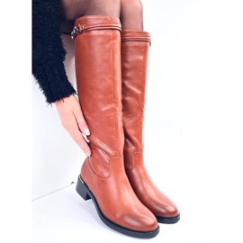Bottes classiques pour femmes Forte Camel brun 5