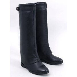 Annse Bottines double coupe noires 1