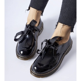 Chaussures vernies noires avec nœud Rodriguez le noir 1
