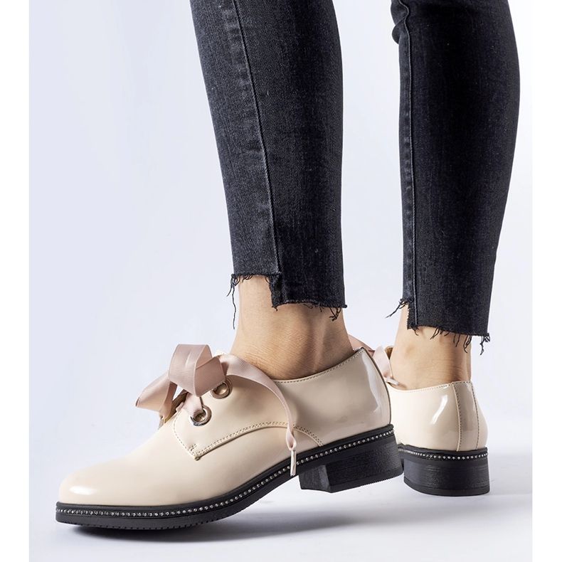 Chaussures beiges avec strass Povegliano 1 Chaussures beiges avec strass Povegliano 1