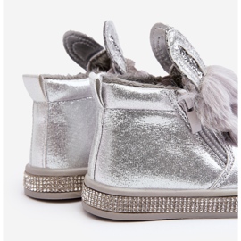 Bottes de neige pour enfants Silver Mothia avec fermeture éclair argent 1 Bottes de neige pour enfants Silver Mothia avec fermeture éclair argent 1