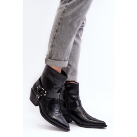 Bottes de cowboy isolées pour femmes noires Venosa 2