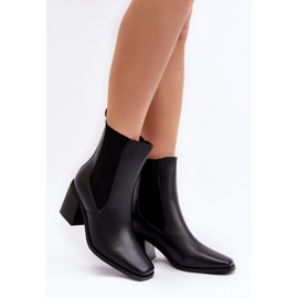 Bottines à talons hauts pour femmes, noir Creazza 1