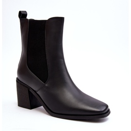 Bottines à talons hauts pour femmes, noir Creazza le noir 7