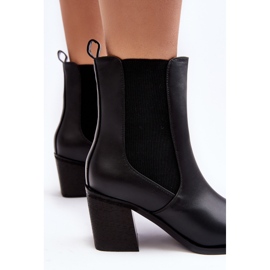 Bottines à talons hauts pour femmes, noir Creazza le noir 8