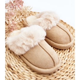 Chaussons Befana Befana pour enfants avec fourrure beige 2
