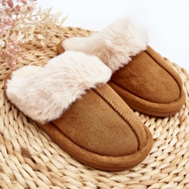 Chaussons enfant avec fourrure Camel Befana brun 2 Chaussons enfant avec fourrure Camel Befana brun 2