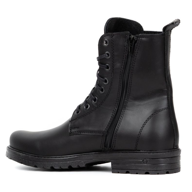 Polbut Bottines Chelsea homme militaire polonais 2118ŚW cuir noir le noir 5