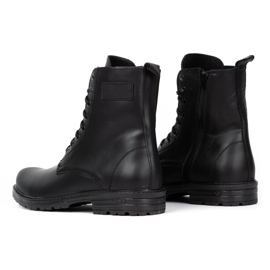 Polbut Bottines Chelsea homme militaire polonais 2118ŚW cuir noir 7