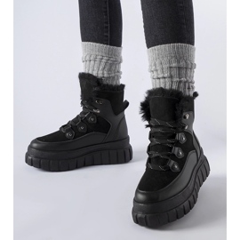 Bottines noires à semelle massive Cervantes 1