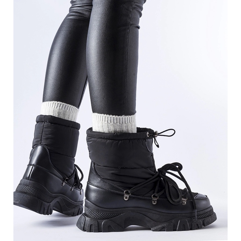 Bottes de neige isolées Aubine noires 1