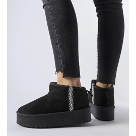 Bottes de neige à plateforme Dennison noires 1