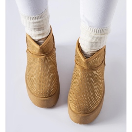 Boots de neige marron avec strass Sonora brun 1 Boots de neige marron avec strass Sonora brun 1