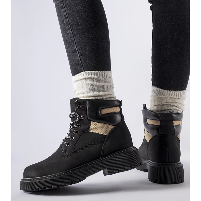 Bottines isolées noires Bloomfield le noir 1