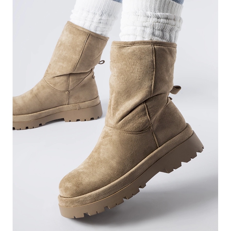 Boots isolées marron à semelle massive Flavia brun 1