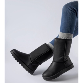 Bottes de neige classiques noires en éco-cuir Bobby 1
