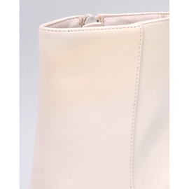 Bottines plateforme Charokee Beige confortables - 2ème qualité 4