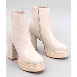 Bottines plateforme Charokee Beige confortables - 2ème qualité 1