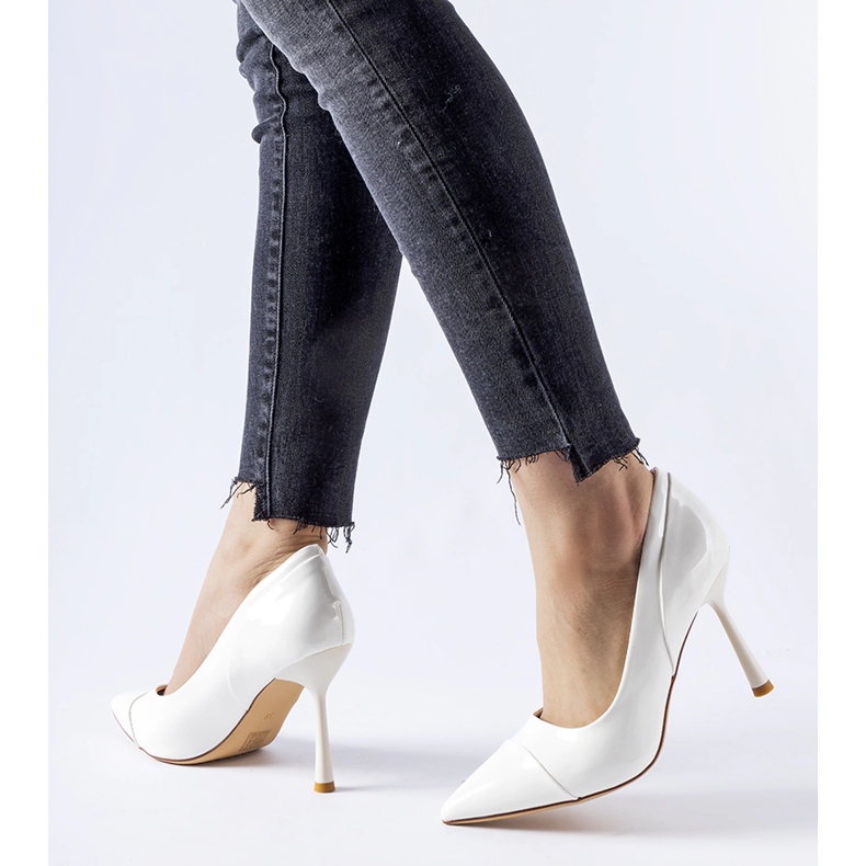 Escarpins Inferiore vernis blanc blanche 1