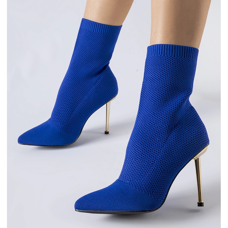 Bottines chaussettes bleu marine de Vincoli 1