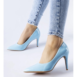 Escarpins Agrate pointus bleus 1