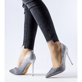 Talons hauts Covo à paillettes argentées 1 Talons hauts Covo à paillettes argentées 1