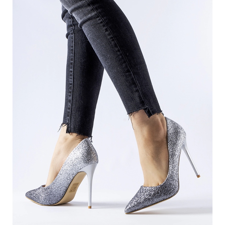 Talons hauts Covo à paillettes argentées 1 Talons hauts Covo à paillettes argentées 1