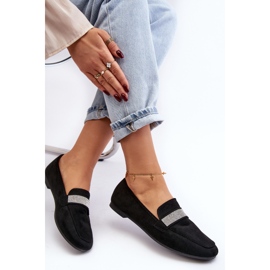 Mocassins Pour Femmes Avec Zircons Cubiques Noir Ralrika le noir 2