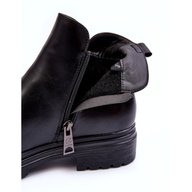 Bottes de femmes Eco-cuir isolé noir 4