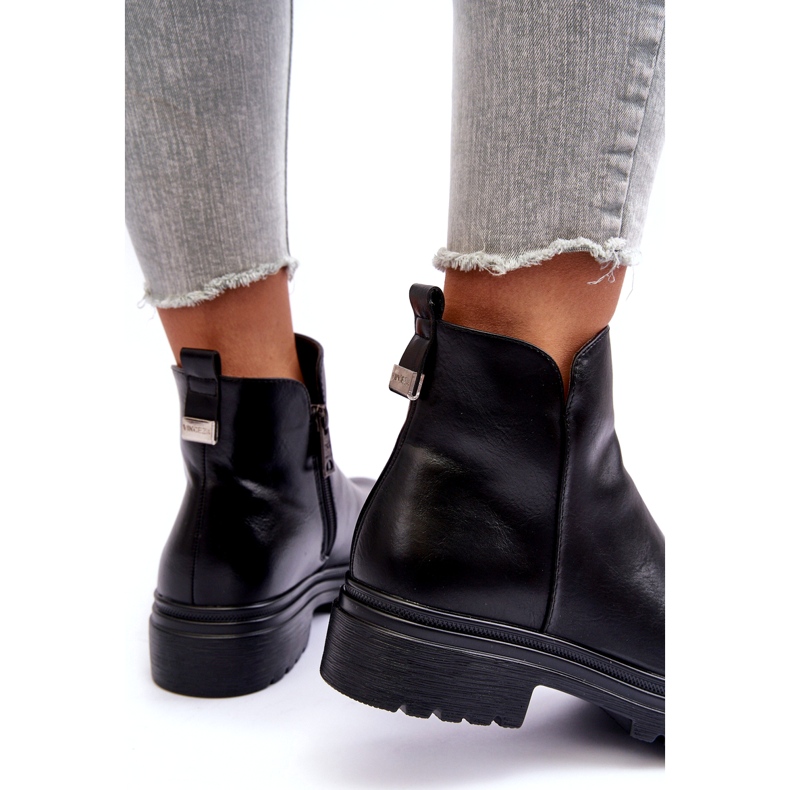 Bottes de femmes Eco-cuir isolé noir le noir 3