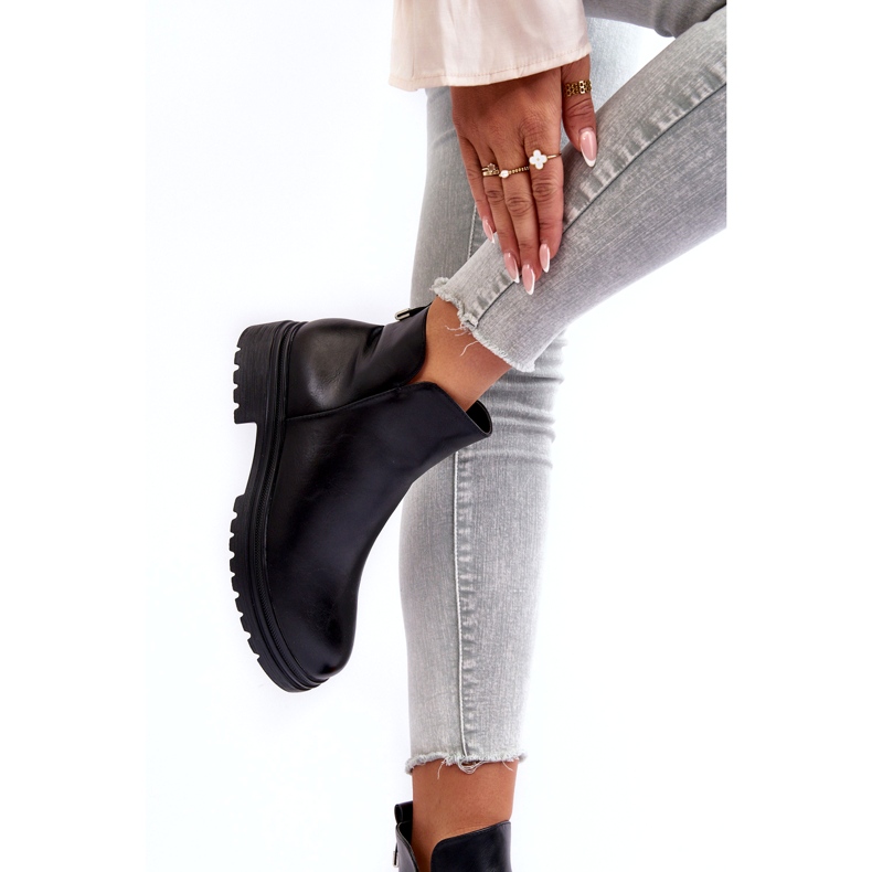 Bottes de femmes Eco-cuir isolé noir le noir 2