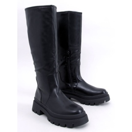 Dillard Boots noires à semelle épaisse le noir 1