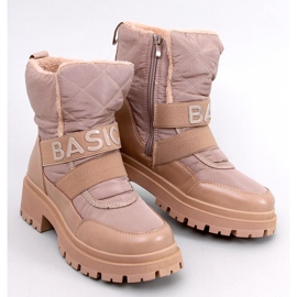Bottines de neige femme Little Khaki beige 1
