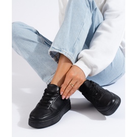 Baskets femme Shelovet noires le noir 1