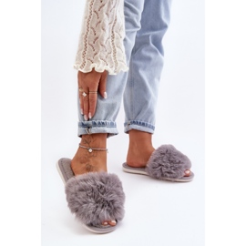 Chaussons Pour Femmes Avec Fourrure Gris Vienitta 2 Chaussons Pour Femmes Avec Fourrure Gris Vienitta 2