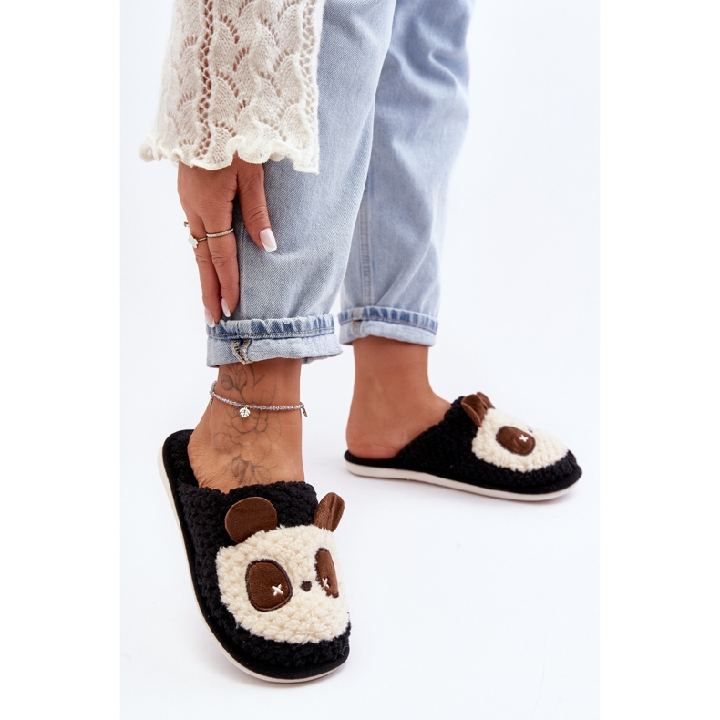 Chaussons Chauds Pour Femmes Noir Priseth le noir 2