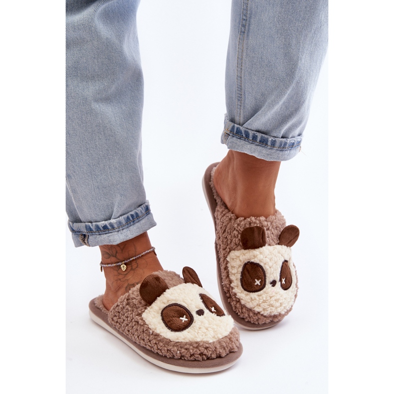 Chaussons Chauds Pour Femmes Marron Priseth brun 2