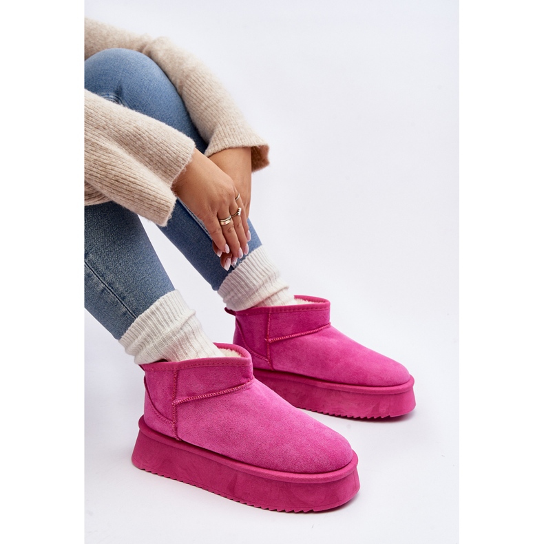 Bottes de neige à semelle épaisse pour femme, rose Caliksa 1 Bottes de neige à semelle épaisse pour femme, rose Caliksa 1