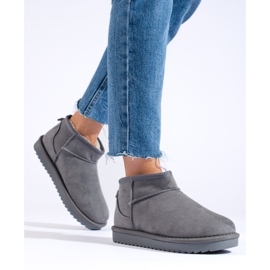 Bottines de neige femme Shelovet grises 1