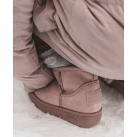 Bottes de neige isolées pour enfants avec fermeture éclair rose Big Star MM374101 1
