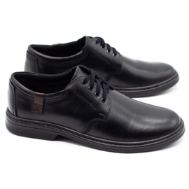 Joker Chaussures pour hommes en cuir 415 noir 2