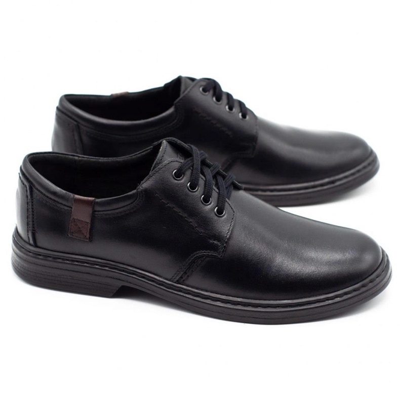 Joker Chaussures pour hommes en cuir 415 noir le noir 2 Joker Chaussures pour hommes en cuir 415 noir le noir 2