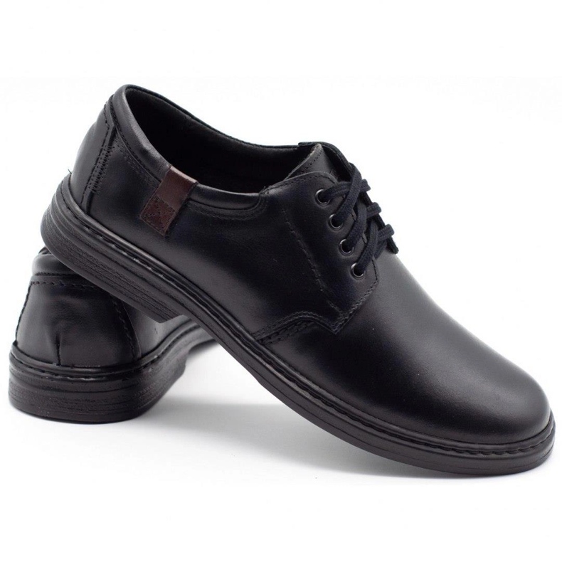 Joker Chaussures pour hommes en cuir 415 noir le noir 4 Joker Chaussures pour hommes en cuir 415 noir le noir 4