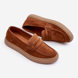 Zazoo 1574 Mocassins en daim pour hommes, marron brun 1