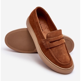 Zazoo 1574 Mocassins en daim pour hommes, marron brun 2