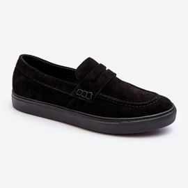 Mocassins Homme Daim Zazoo 1574 Noir le noir 3