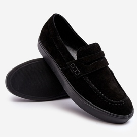 Mocassins Homme Daim Zazoo 1574 Noir le noir 2