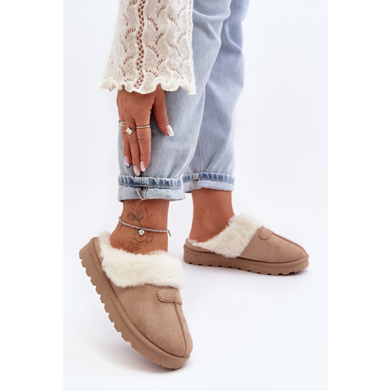 Bottes De Neige Femme En Peau De Mouton Beige Villene 2